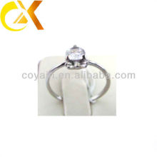 316L Stainless Steel Women's Crystal Rings